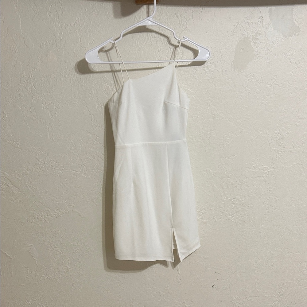 Lulu's White Asymmetrical Dress
